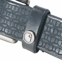 women's saddle leather basketweave belt