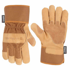 insulated grain leather safety cuff work glove