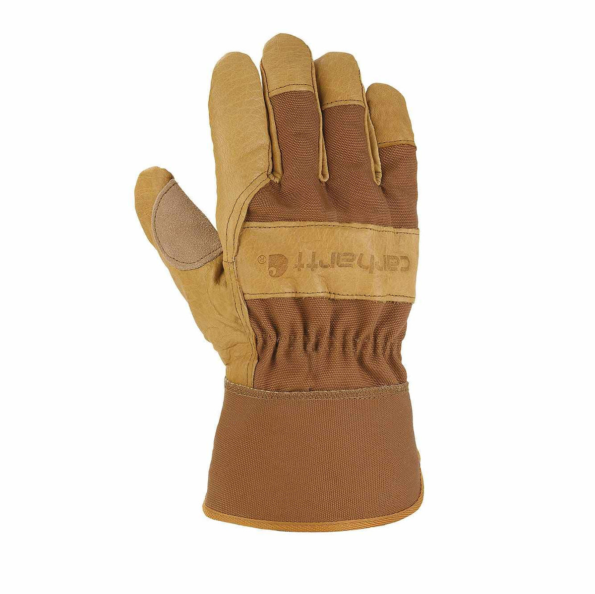 grain leather safety cuff work glove