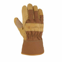 grain leather safety cuff work glove