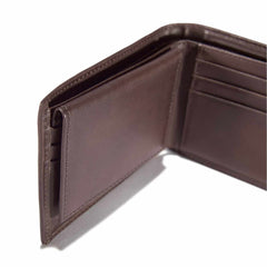 oil tan passcase wallet