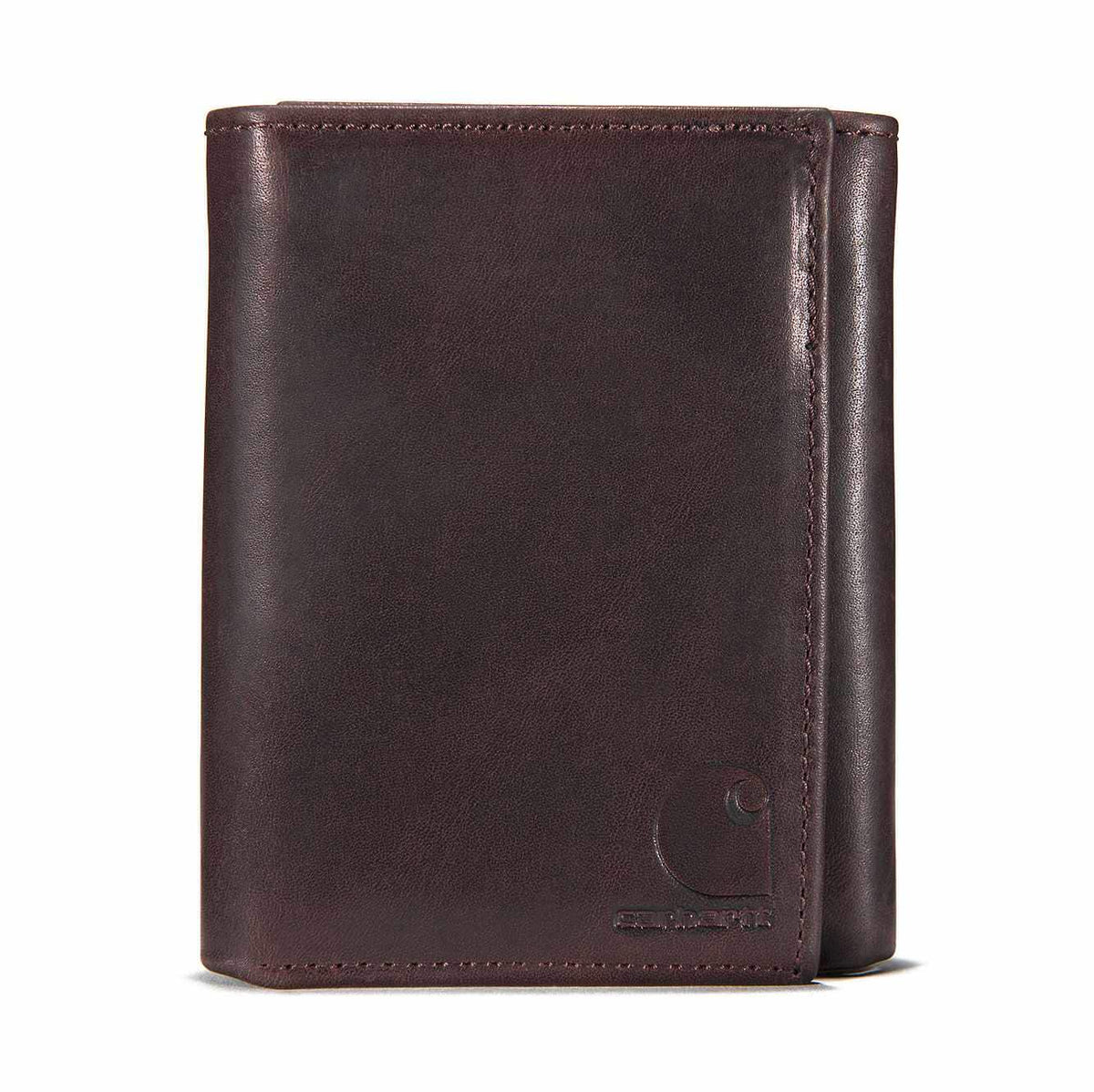 oil tan trifold wallet