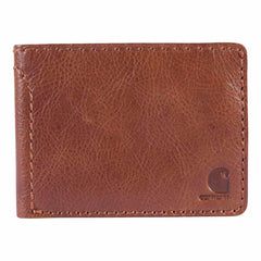 patina leather bifold wallet