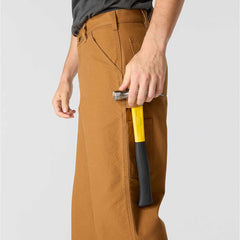 loose straight washed duck dungaree