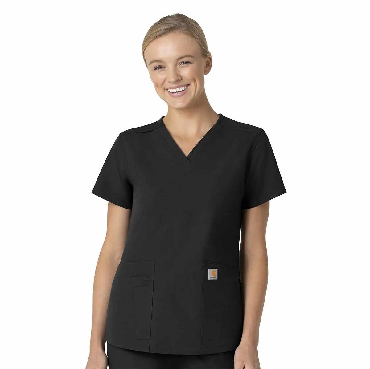 women's force essentials v-neck scrub top