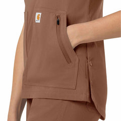 women's rugged flex® peak  4-pocket v-neck scrub top