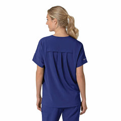 women's force cross-flex  oversized v-neck scrub top