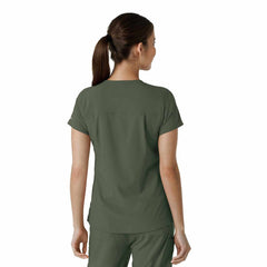 women's force cross-flex  tuck-in scrub top