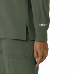 women's force cross-flex  crew neck long sleeve scrub top