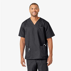 ripstop 4-pocket v-neck scrub top
