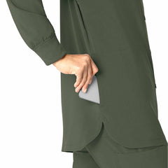 women's force cross-flex shirt scrub jacket