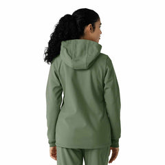 women's bonded fleece scrub hoodie