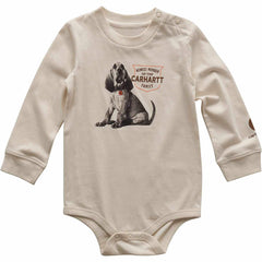 boys' long sleeve dog bodysuit (baby)