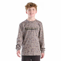 boys' long sleeve printed camo t-shirt (child/youth)