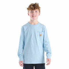 boys' long sleeve duck pocket t-shirt (child/youth)