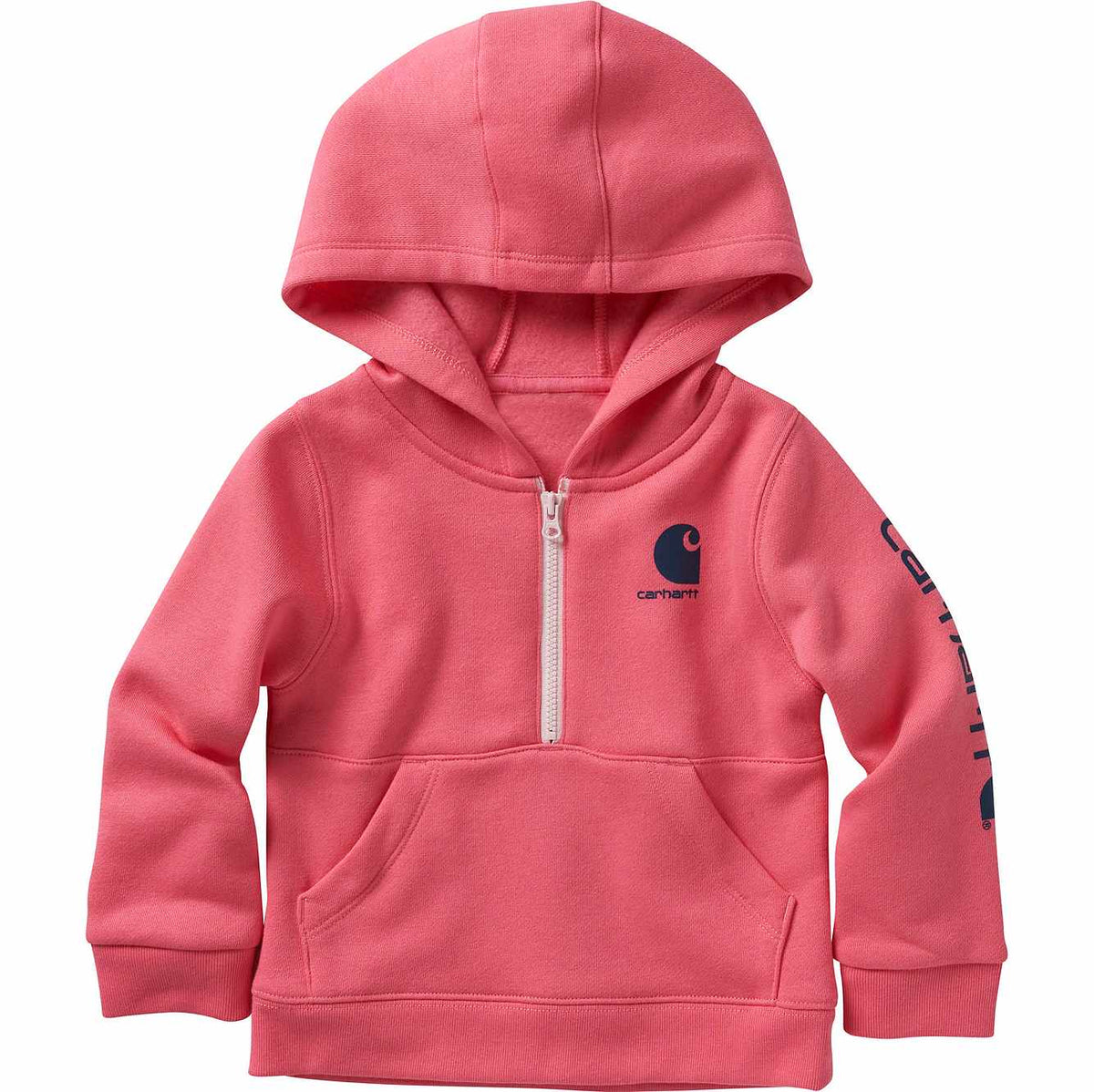 girls' long-sleeve half-zip sweatshirt (baby/toddler)