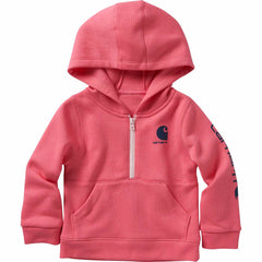 girls' long-sleeve half-zip sweatshirt (baby/toddler)