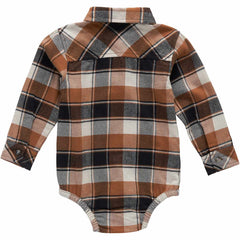 boys' long sleeve flannel bodysuit (baby)
