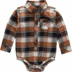 boys' long sleeve flannel bodysuit (baby)
