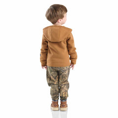 boys' 3-piece long sleeve t-shirt, fleece jacket & fleece camo pant set (toddler)