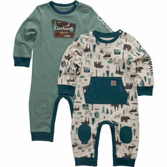 boys' 2-piece long sleeve outdoor coverall set (baby)
