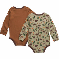 boys' 2-piece long sleeve outdoor bodysuit set (baby)