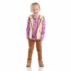 girls' 3-piece vest, printed t-shirt & legging set (toddler)
