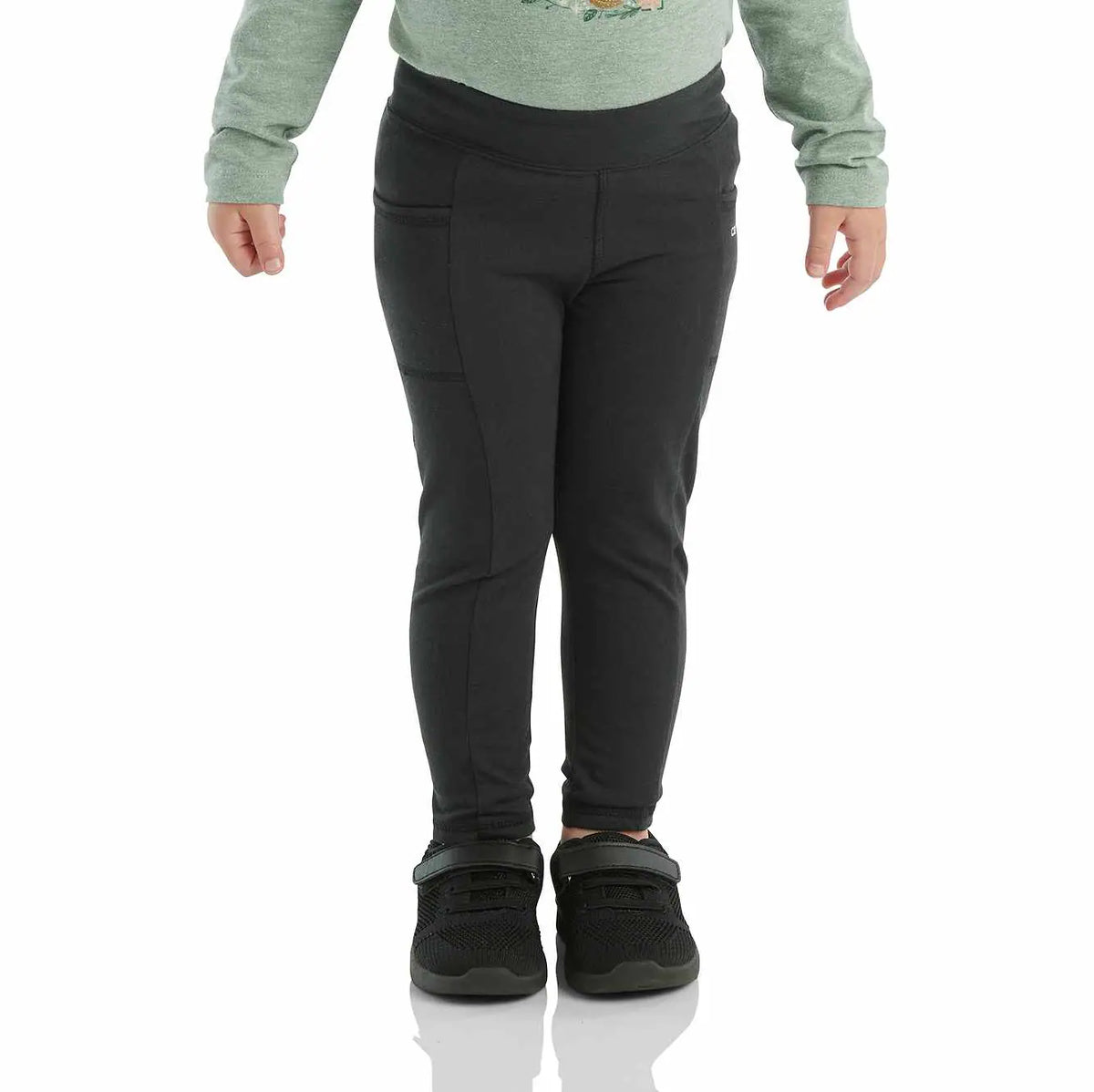 girls' long-sleeve fitted utility legging (baby/toddler)