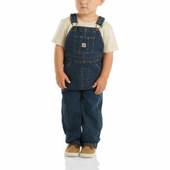 kids' washed denim bib overall (baby/toddler)