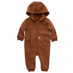 boys' long-sleeve fleece zip front coverall (baby)