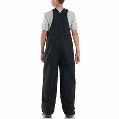 kids' loose fit canvas insulated bib overall