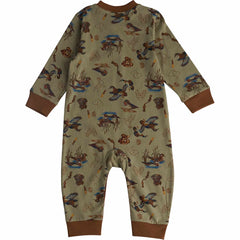 boys' long sleeve duck print coverall (baby)