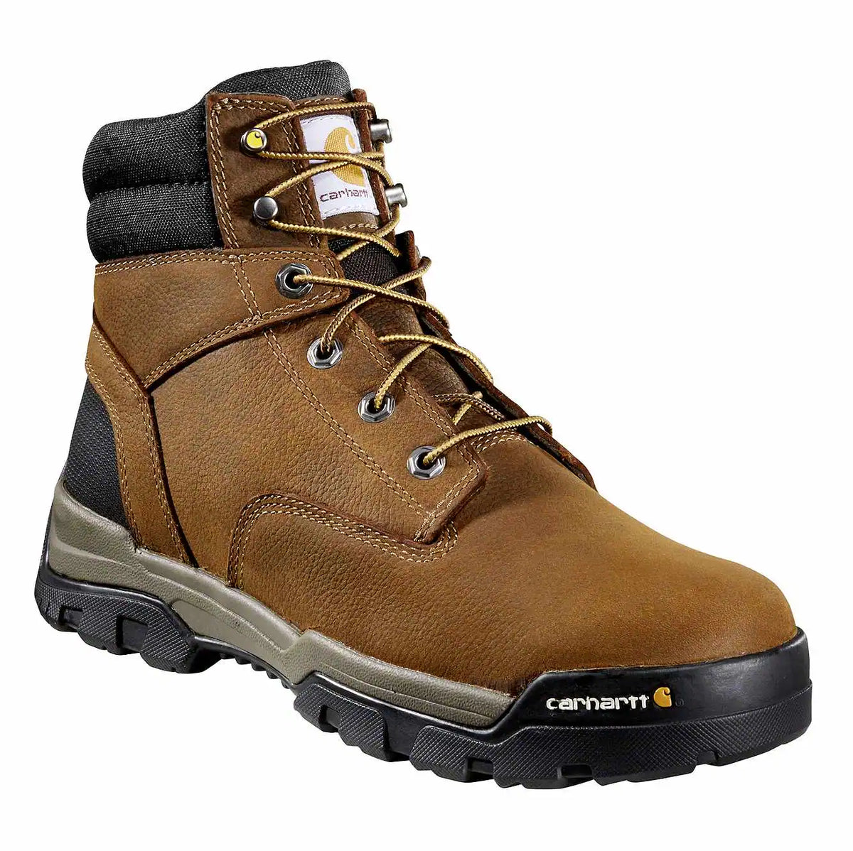 ground force waterproof 6" soft toe work boot
