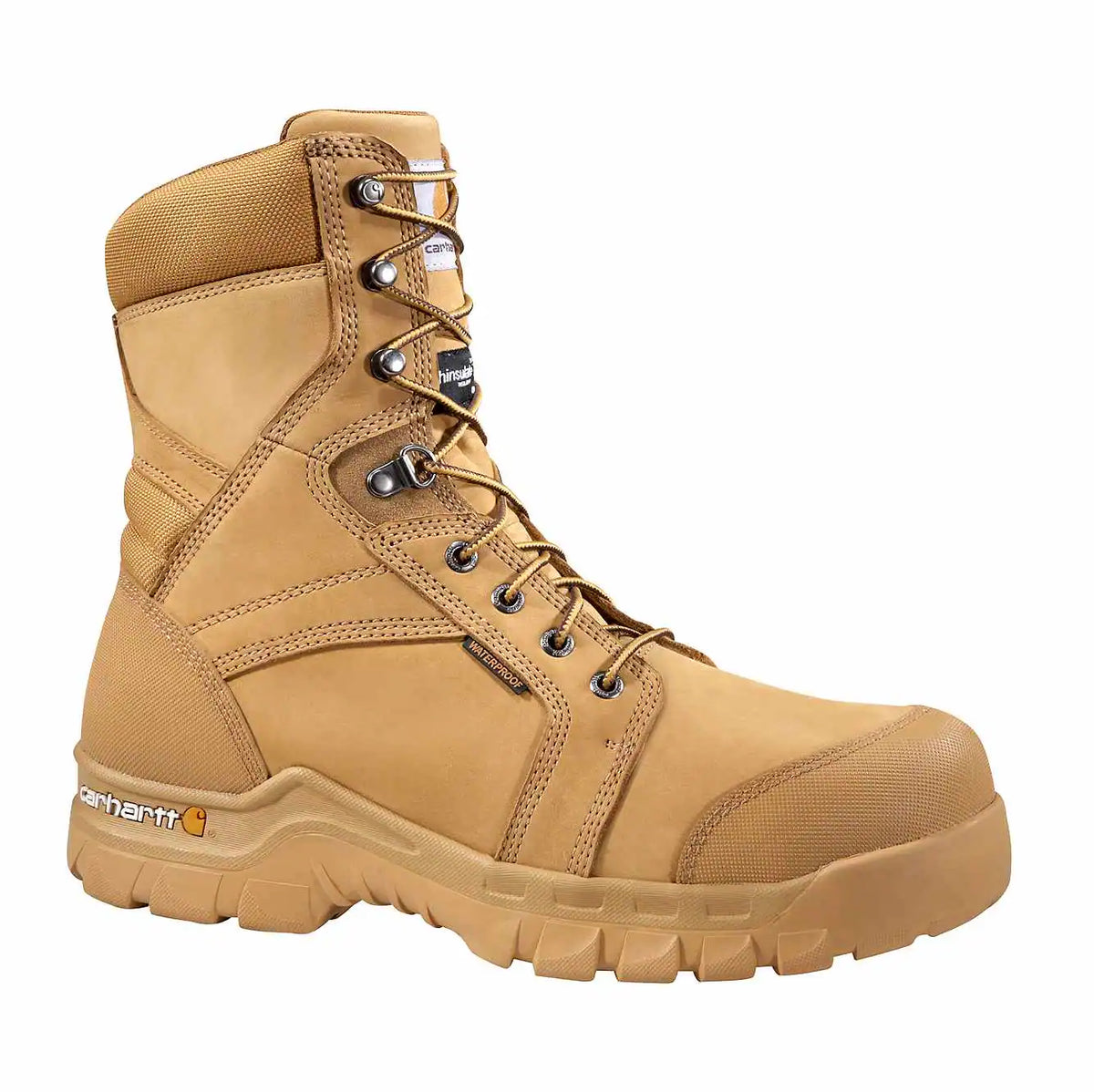 rugged flex® waterproof insulated 8" soft toe work boot