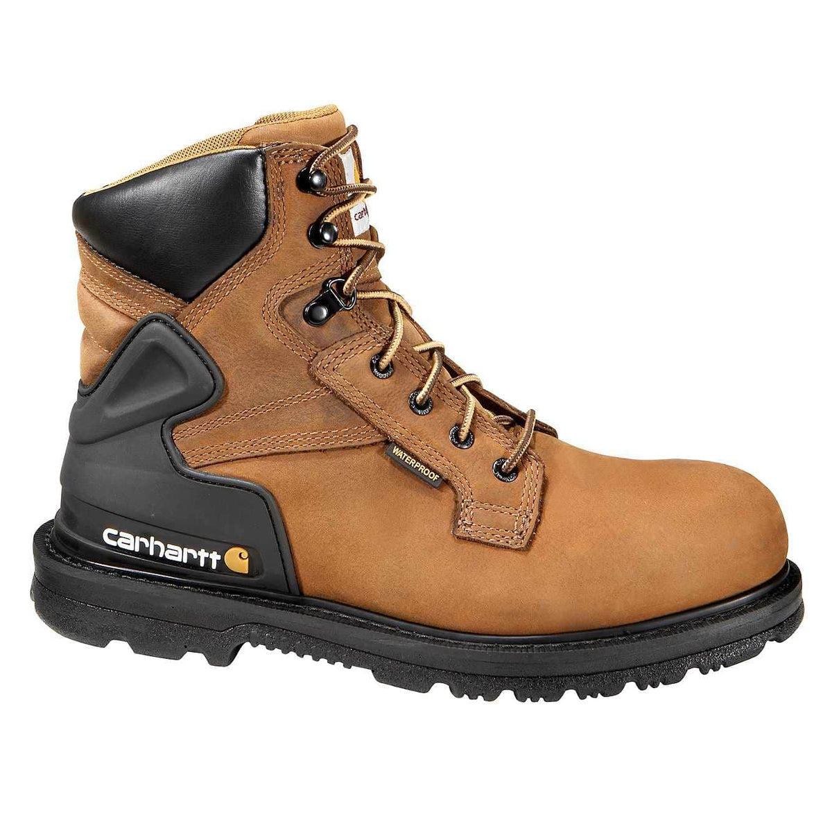 heritage waterproof 6" steel toe work boot