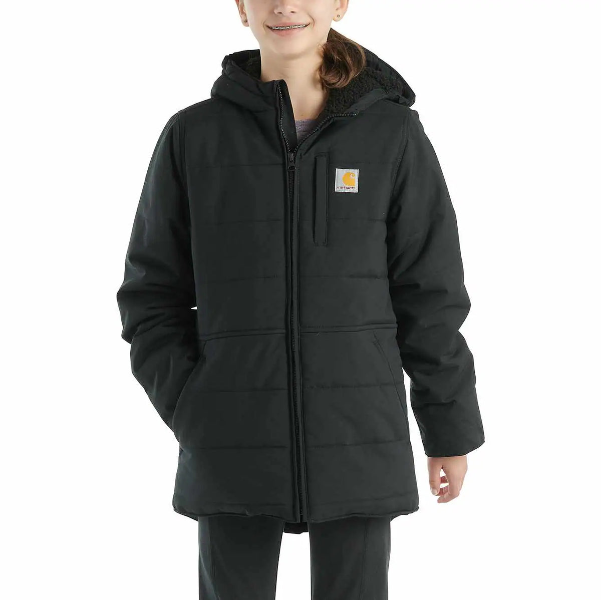 girls' long-sleeve montana insulated hooded jac (child/youth)