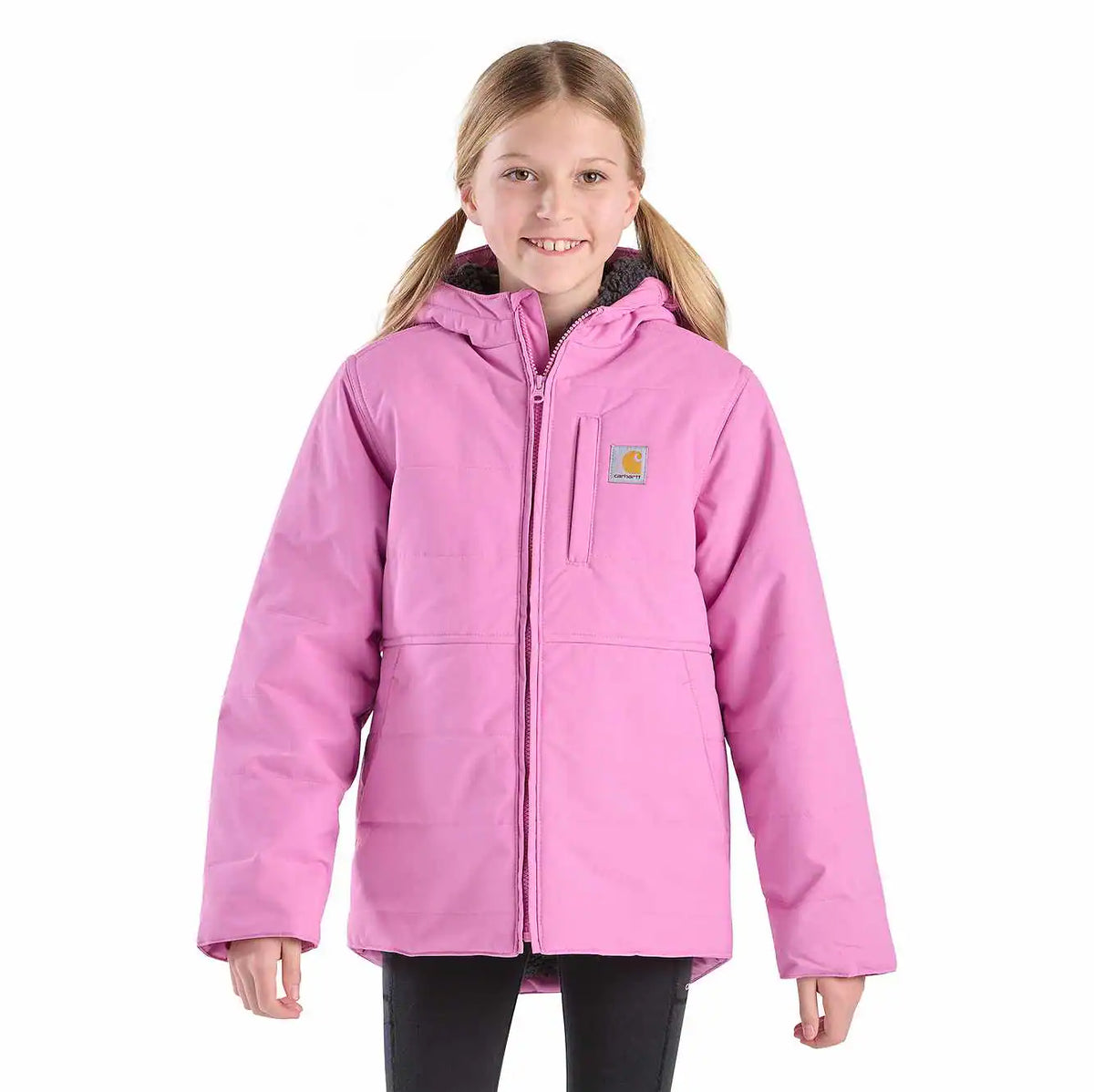 girls' long sleeve full-zip montana insulated hooded jacket (child/youth)