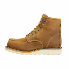 6" waterproof moc nano toe wedge work boot