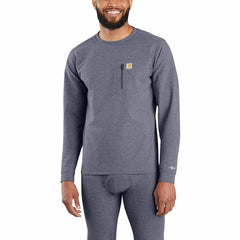 men's base layer thermal shirt - carhartt force® - heavyweight - heathered knit