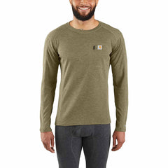 men's base layer thermal shirt - carhartt force® - heavyweight - synthetic-wool blend