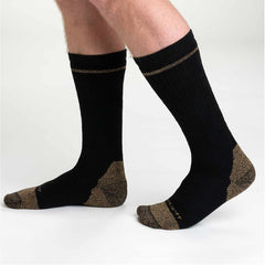 midweight cotton blend steel toe boot sock 2-pack