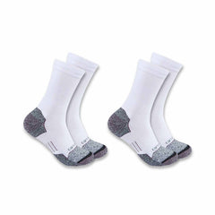women's carhartt force® midweight synthetic blend crew sock 2 pack