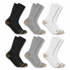 midweight crew sock 6-pack