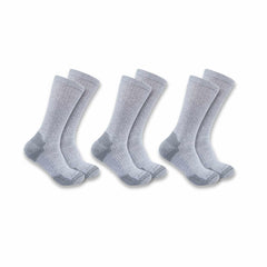 midweight cotton blend crew sock 3-pack