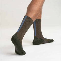 midweight synthetic-merino wool blend trail crew sock
