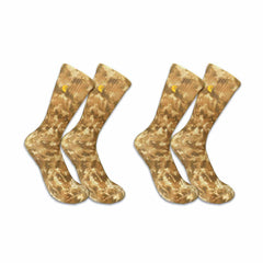 midweight tie-dye crew sock 2-pack