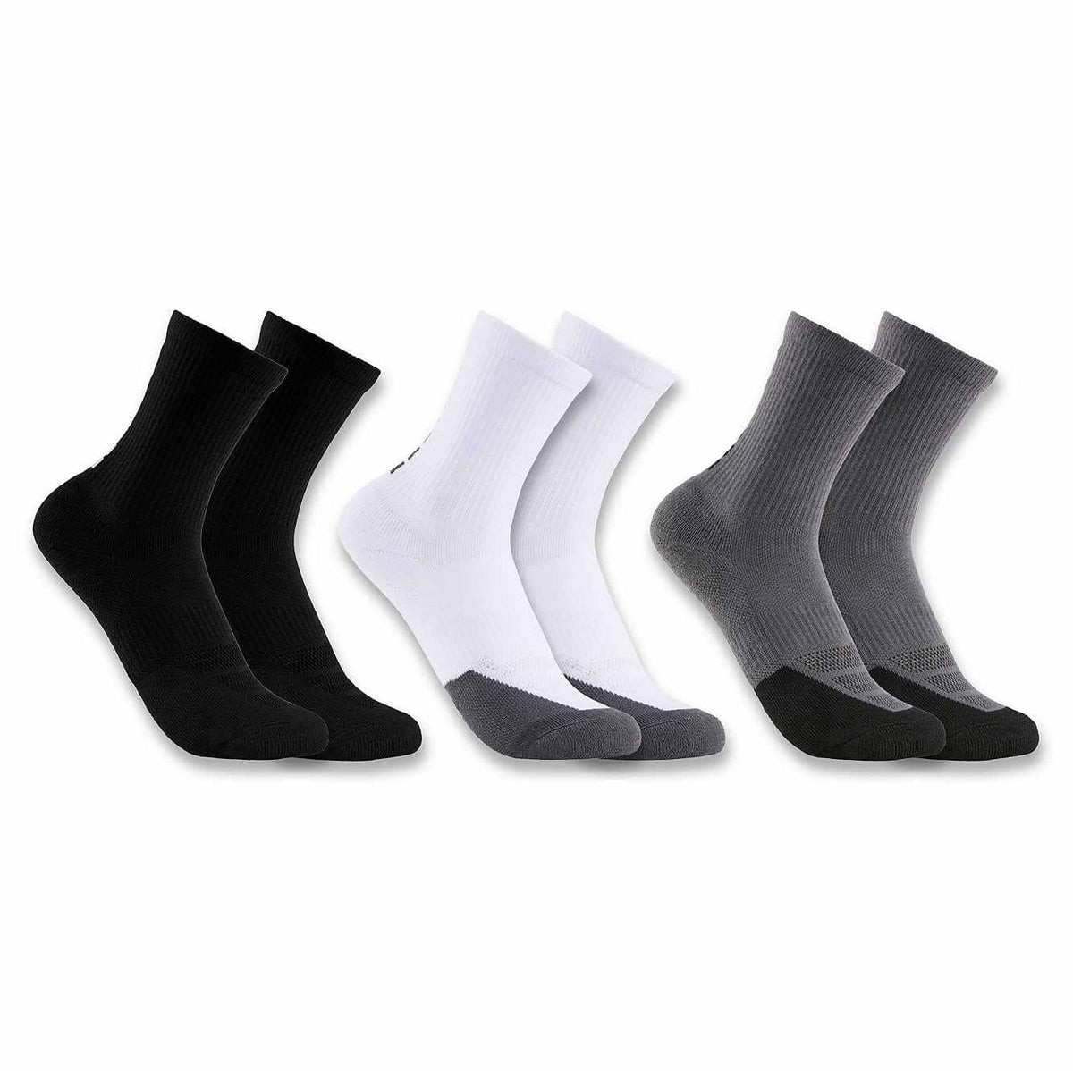 kids' force midweight logo crew sock 3-pack