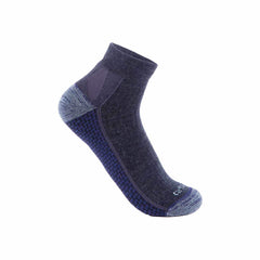 women's carhartt force® grid midweight merino wool blend quarter sock