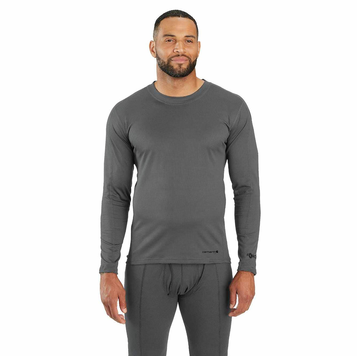 men's base layer thermal shirt - carhartt force® - lightweight - stretch grid