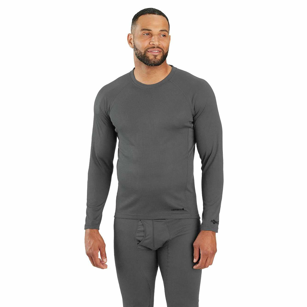 force midweight micro-grid base layer crewneck